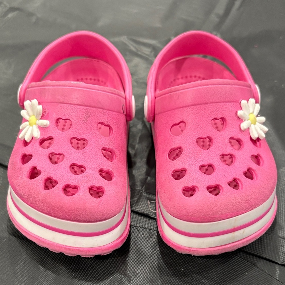 Koala Kids Pink Heart Cutout Sandals